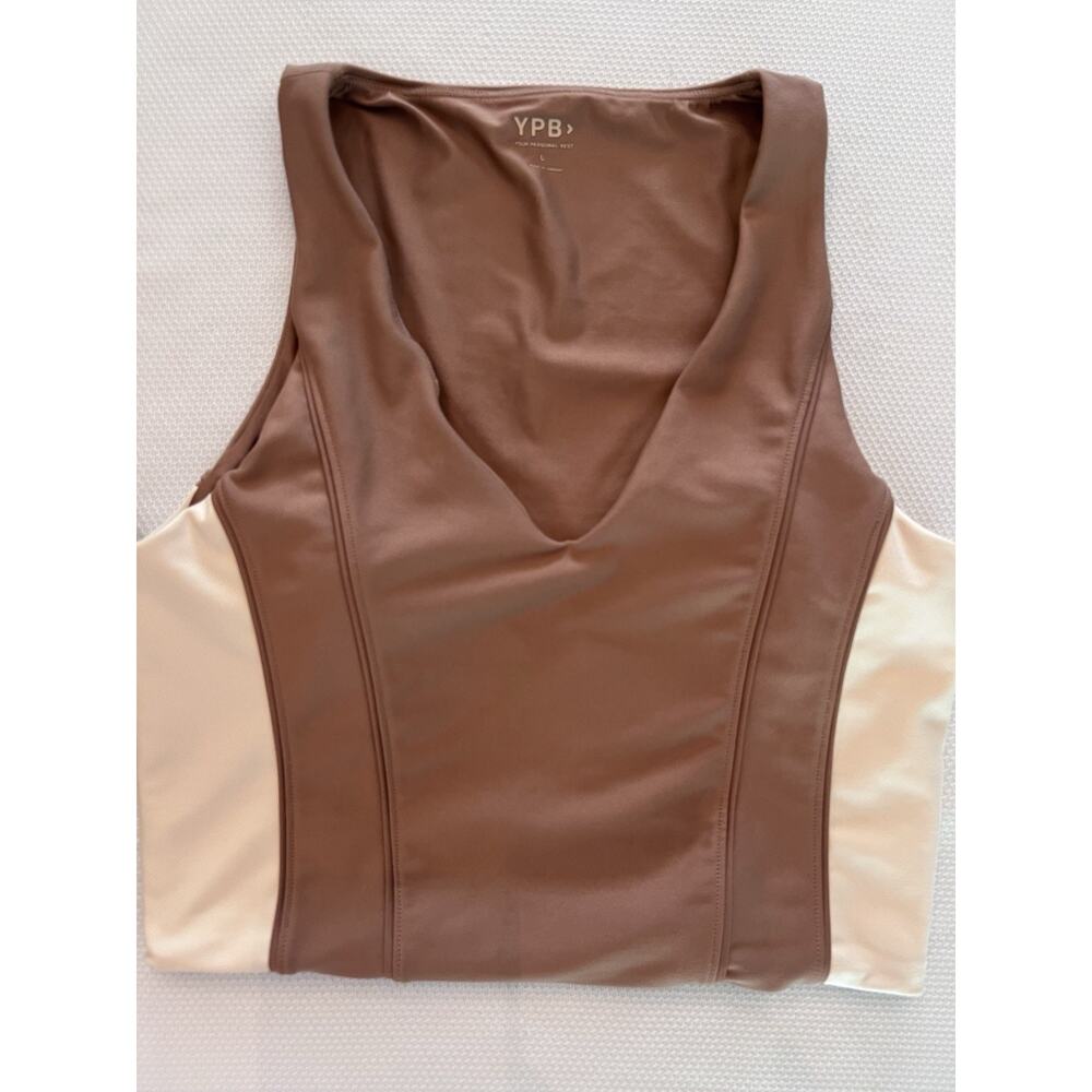 ABERCROMBIE & FITCH (L) YPB Your Personal Best Set of 2 Crop-Tank-Top-Bra-Yoga- - Picture 3 of 16